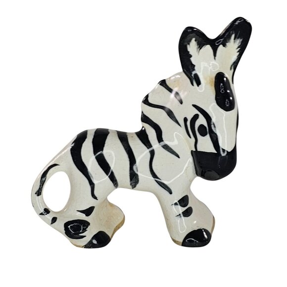 Vintage California Pottery Zebra Figurine Rio Hondo? - Picture 1 of 8